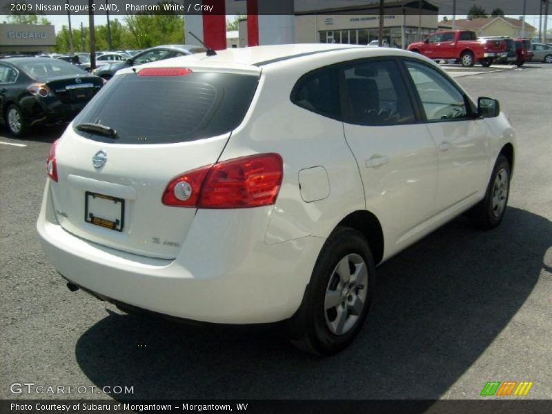 Phantom White / Gray 2009 Nissan Rogue S AWD