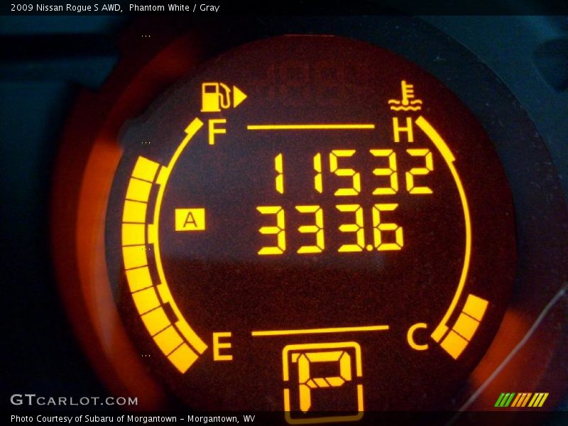 Phantom White / Gray 2009 Nissan Rogue S AWD