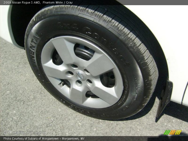 Phantom White / Gray 2009 Nissan Rogue S AWD