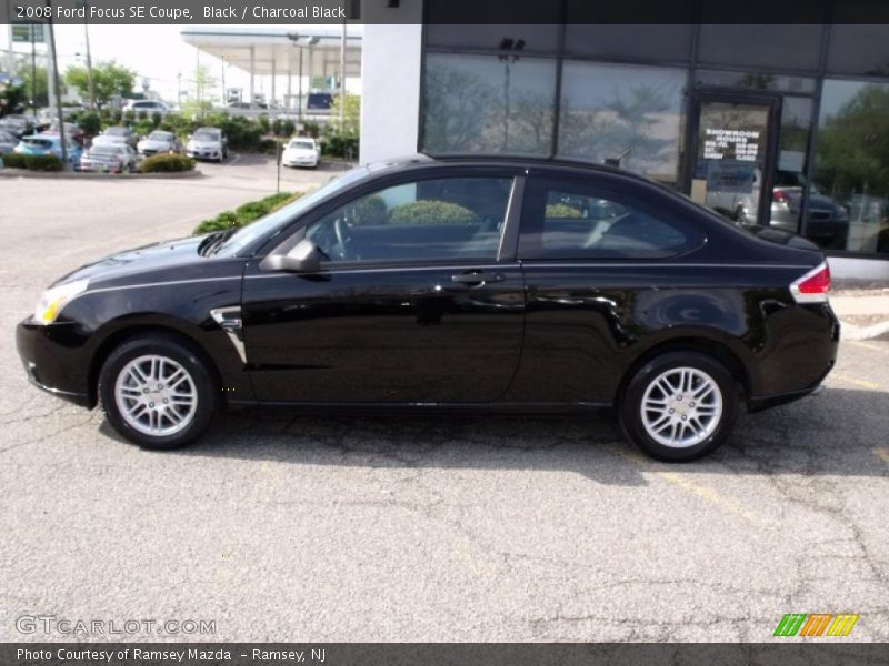 Black / Charcoal Black 2008 Ford Focus SE Coupe