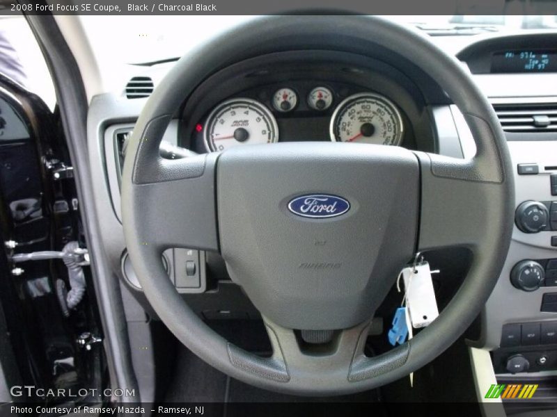 Black / Charcoal Black 2008 Ford Focus SE Coupe