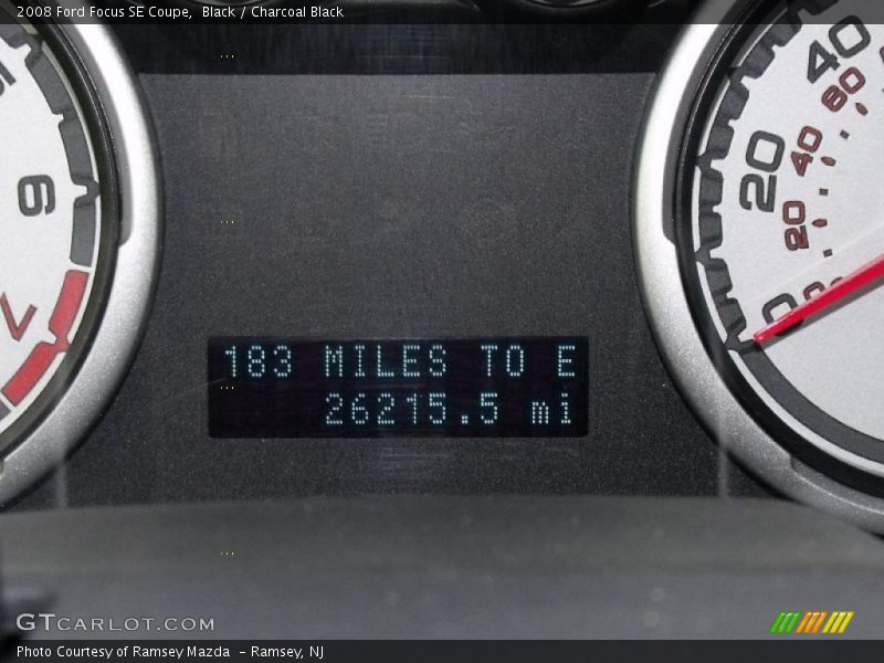Black / Charcoal Black 2008 Ford Focus SE Coupe