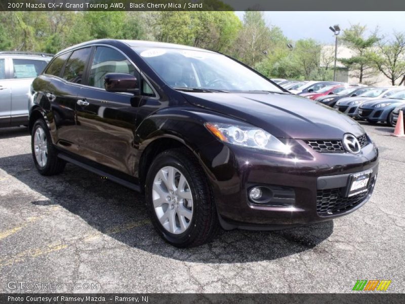Black Cherry Mica / Sand 2007 Mazda CX-7 Grand Touring AWD