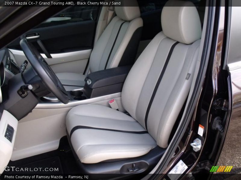 Black Cherry Mica / Sand 2007 Mazda CX-7 Grand Touring AWD