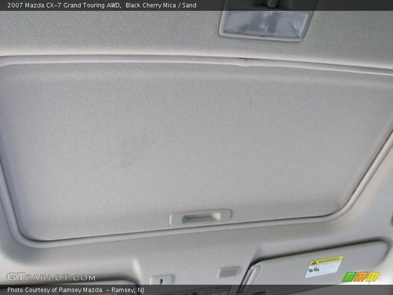 Black Cherry Mica / Sand 2007 Mazda CX-7 Grand Touring AWD