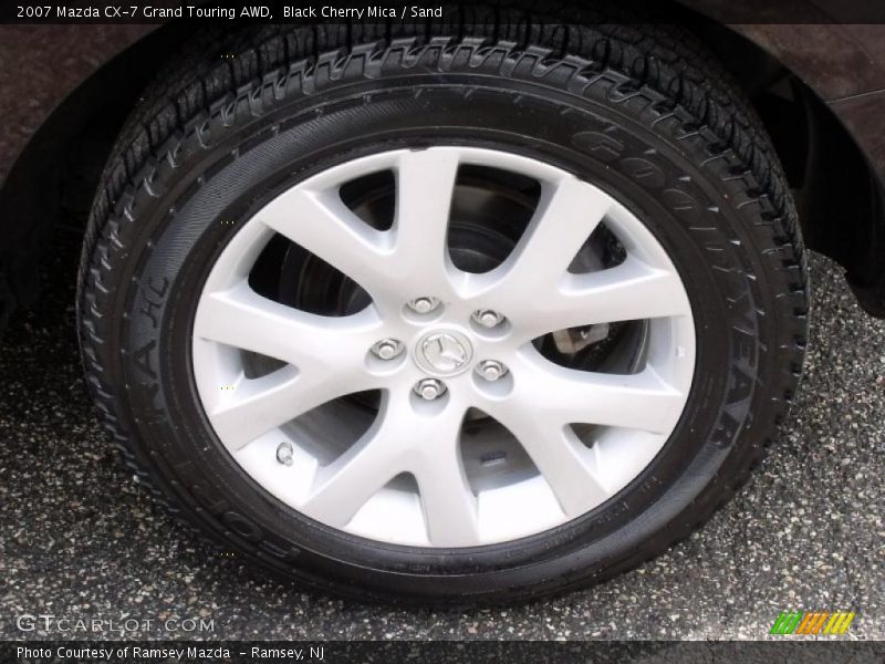 Black Cherry Mica / Sand 2007 Mazda CX-7 Grand Touring AWD