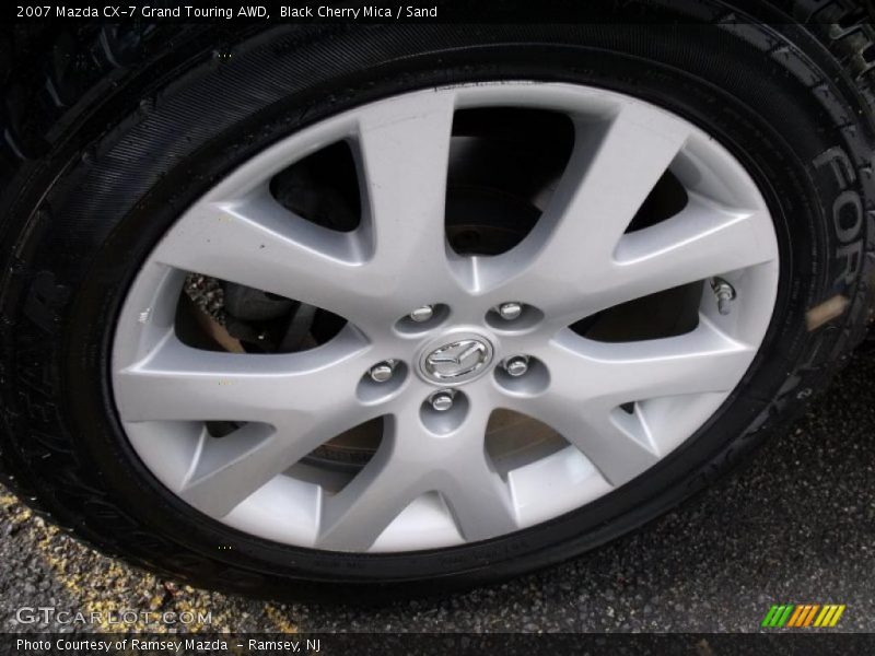 Black Cherry Mica / Sand 2007 Mazda CX-7 Grand Touring AWD