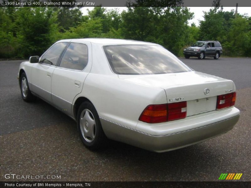 Diamond White Pearl / Gray 1998 Lexus LS 400