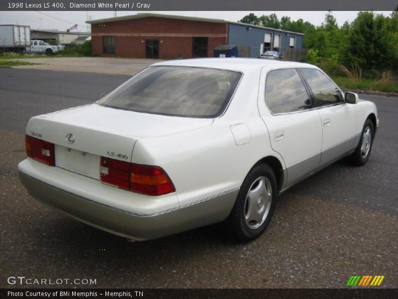Diamond White Pearl / Gray 1998 Lexus LS 400