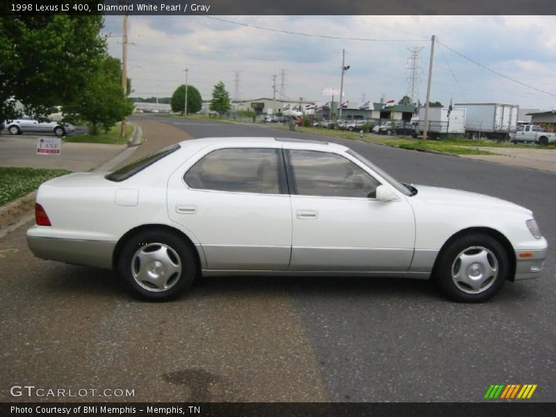 Diamond White Pearl / Gray 1998 Lexus LS 400