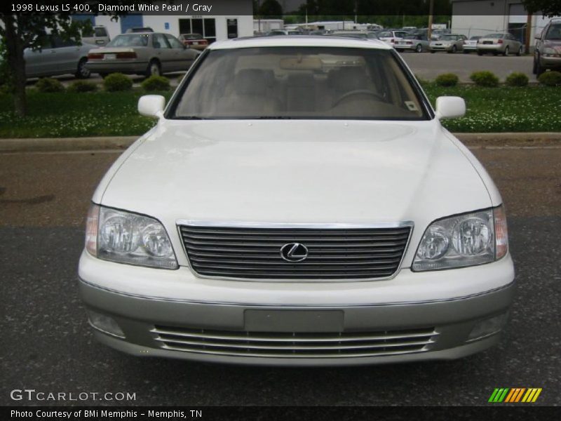 Diamond White Pearl / Gray 1998 Lexus LS 400