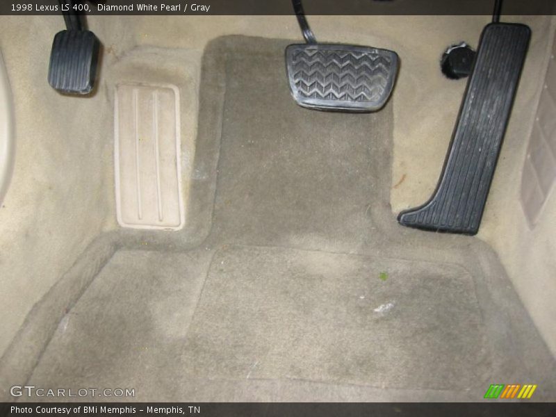 Diamond White Pearl / Gray 1998 Lexus LS 400