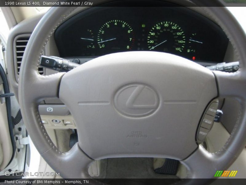 Diamond White Pearl / Gray 1998 Lexus LS 400