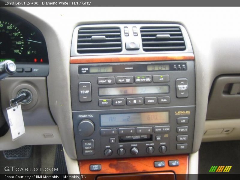 Diamond White Pearl / Gray 1998 Lexus LS 400