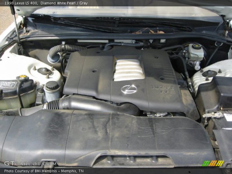 Diamond White Pearl / Gray 1998 Lexus LS 400