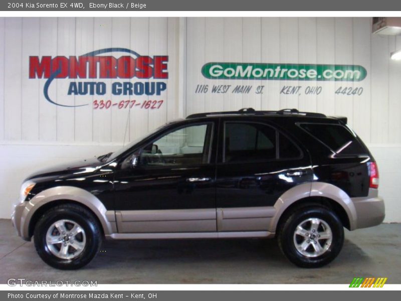 Ebony Black / Beige 2004 Kia Sorento EX 4WD