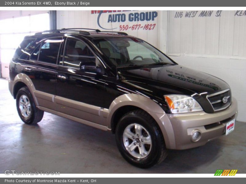 Ebony Black / Beige 2004 Kia Sorento EX 4WD
