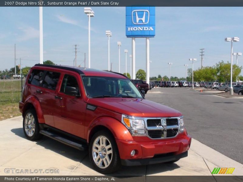 Sunburst Orange Pearl / Dark Slate Gray 2007 Dodge Nitro SLT