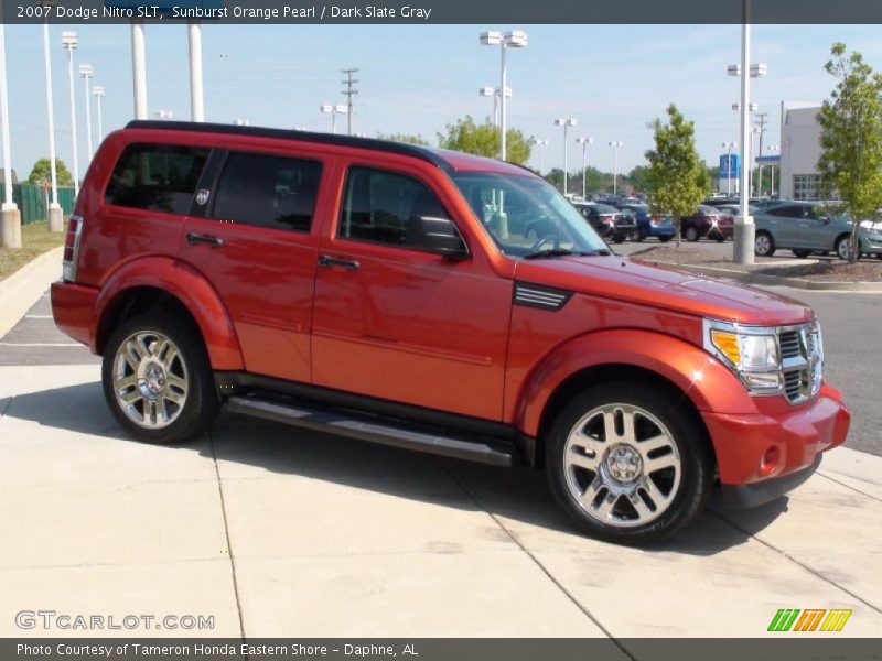 Sunburst Orange Pearl / Dark Slate Gray 2007 Dodge Nitro SLT