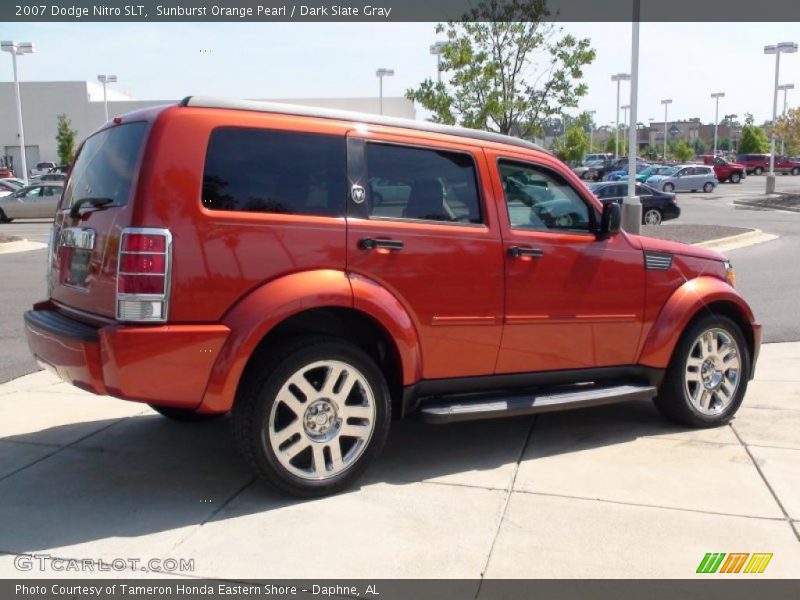 Sunburst Orange Pearl / Dark Slate Gray 2007 Dodge Nitro SLT
