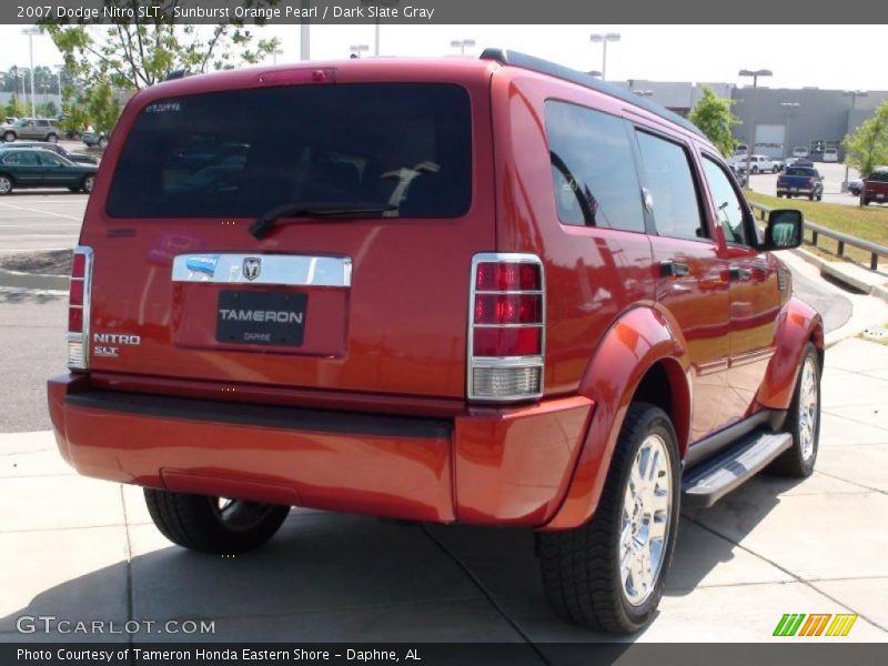 Sunburst Orange Pearl / Dark Slate Gray 2007 Dodge Nitro SLT