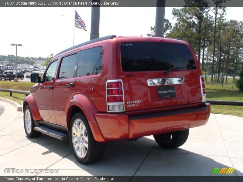 Sunburst Orange Pearl / Dark Slate Gray 2007 Dodge Nitro SLT