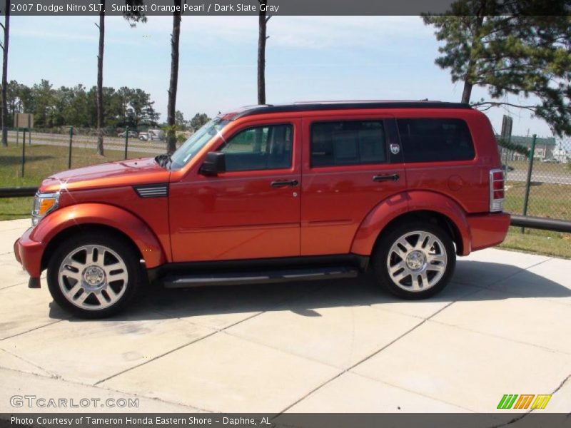 Sunburst Orange Pearl / Dark Slate Gray 2007 Dodge Nitro SLT