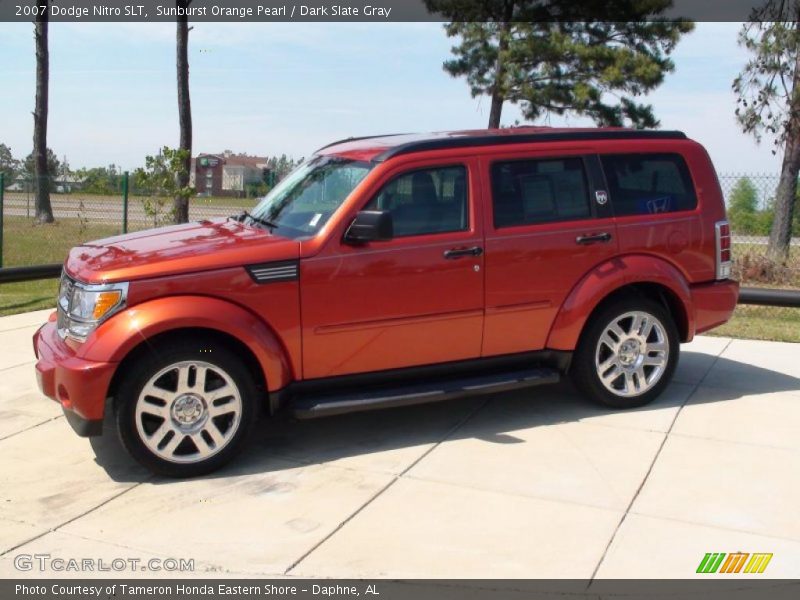 Sunburst Orange Pearl / Dark Slate Gray 2007 Dodge Nitro SLT