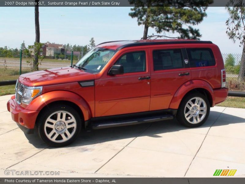 Sunburst Orange Pearl / Dark Slate Gray 2007 Dodge Nitro SLT