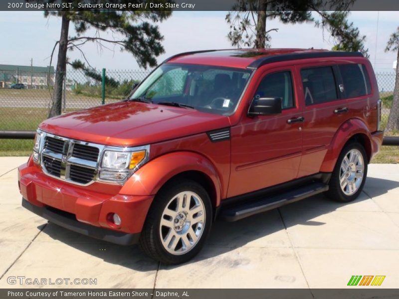 Sunburst Orange Pearl / Dark Slate Gray 2007 Dodge Nitro SLT