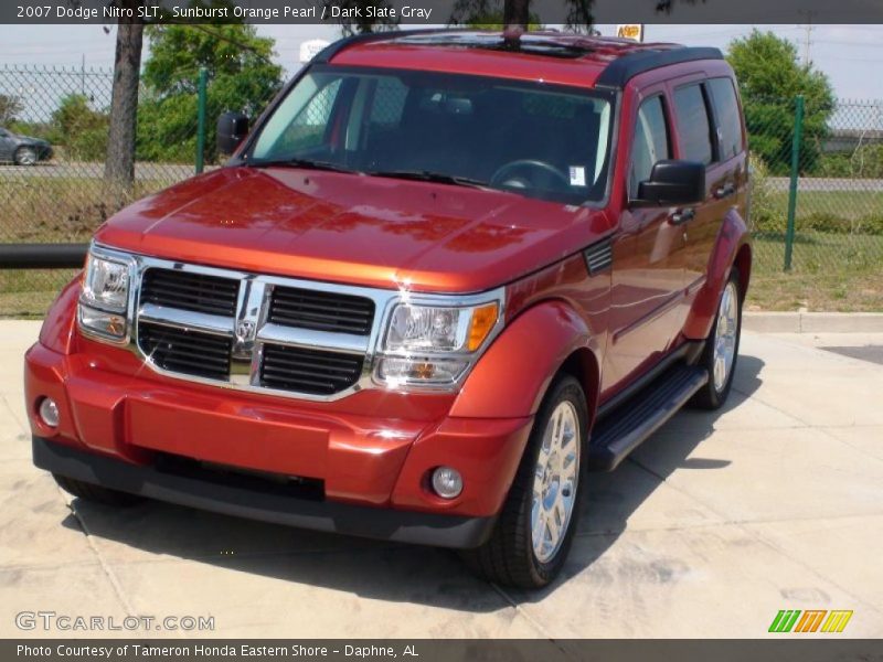 Sunburst Orange Pearl / Dark Slate Gray 2007 Dodge Nitro SLT