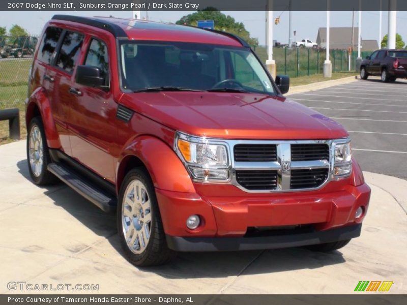 Sunburst Orange Pearl / Dark Slate Gray 2007 Dodge Nitro SLT