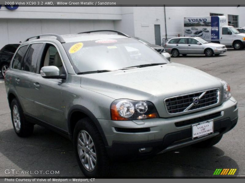 Willow Green Metallic / Sandstone 2008 Volvo XC90 3.2 AWD