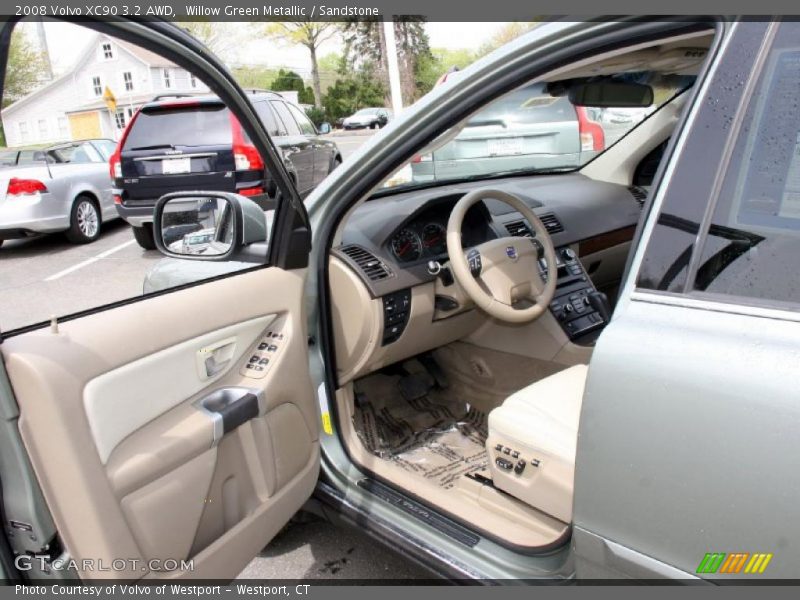 Willow Green Metallic / Sandstone 2008 Volvo XC90 3.2 AWD