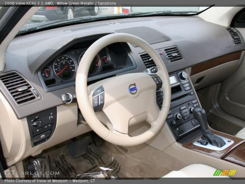Willow Green Metallic / Sandstone 2008 Volvo XC90 3.2 AWD