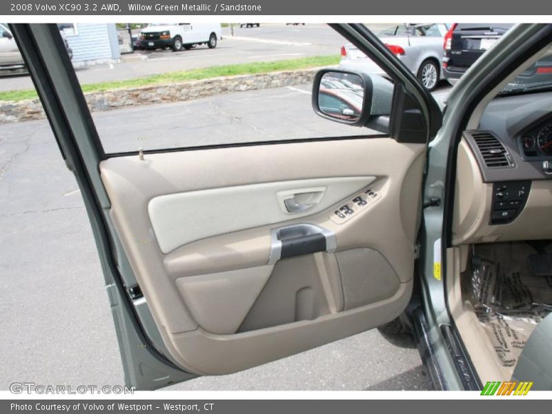 Willow Green Metallic / Sandstone 2008 Volvo XC90 3.2 AWD