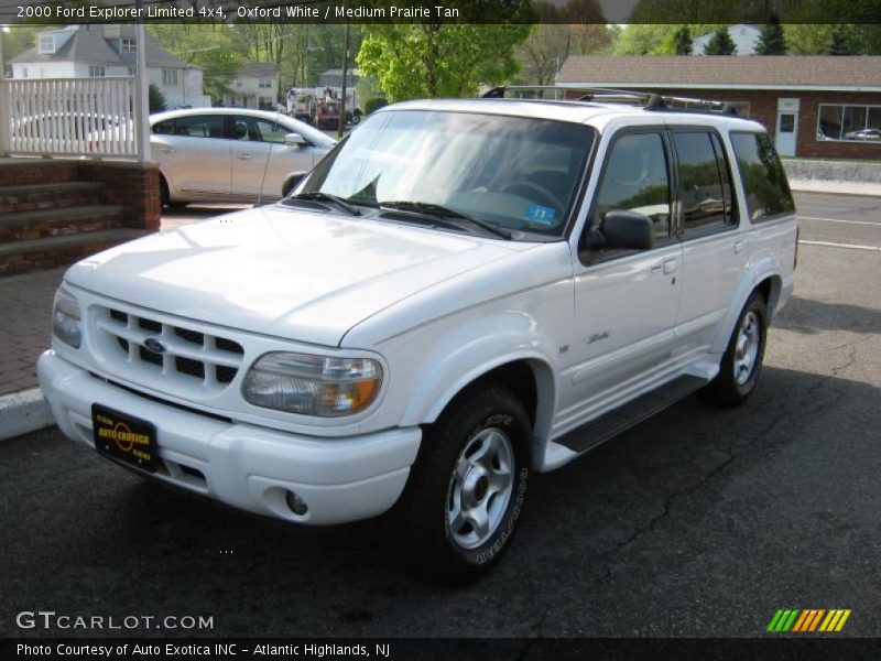 Oxford White / Medium Prairie Tan 2000 Ford Explorer Limited 4x4