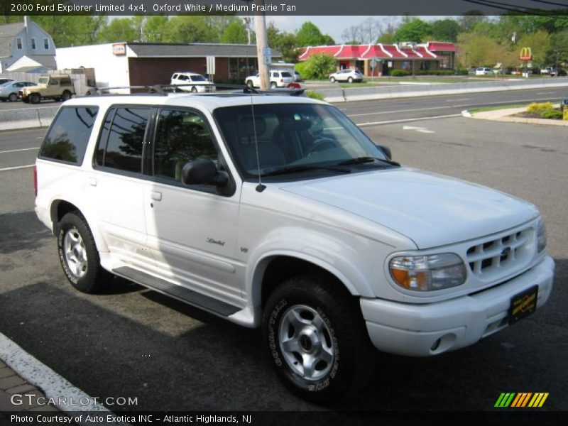 Oxford White / Medium Prairie Tan 2000 Ford Explorer Limited 4x4