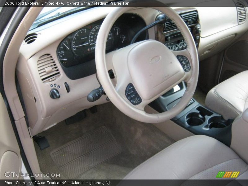 Oxford White / Medium Prairie Tan 2000 Ford Explorer Limited 4x4