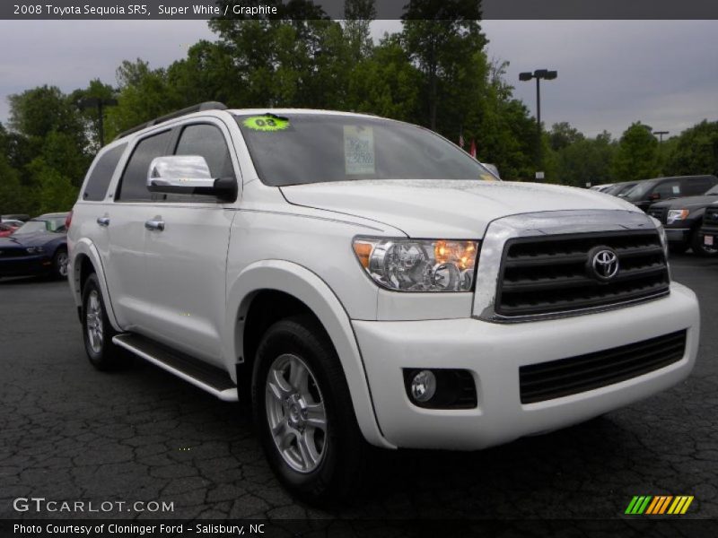 Super White / Graphite 2008 Toyota Sequoia SR5