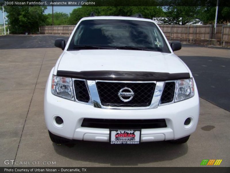 Avalanche White / Graphite 2008 Nissan Pathfinder S