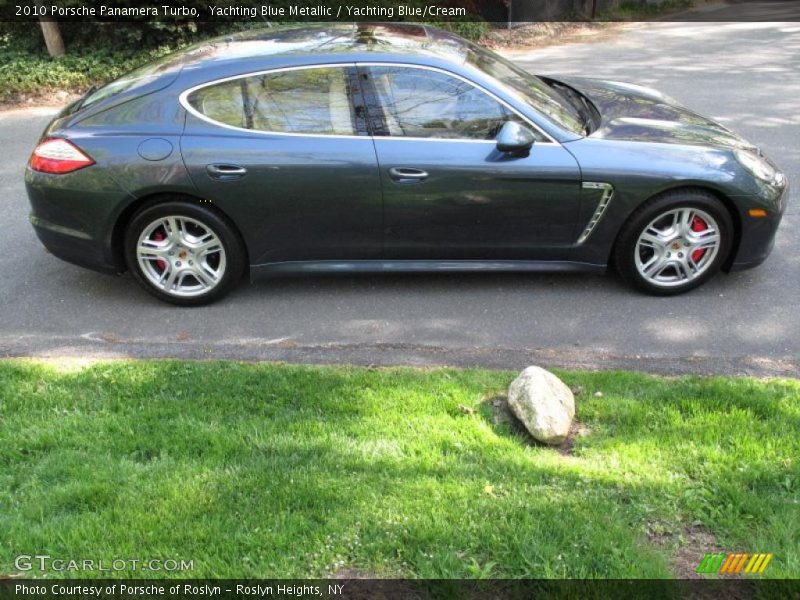 Yachting Blue Metallic / Yachting Blue/Cream 2010 Porsche Panamera Turbo