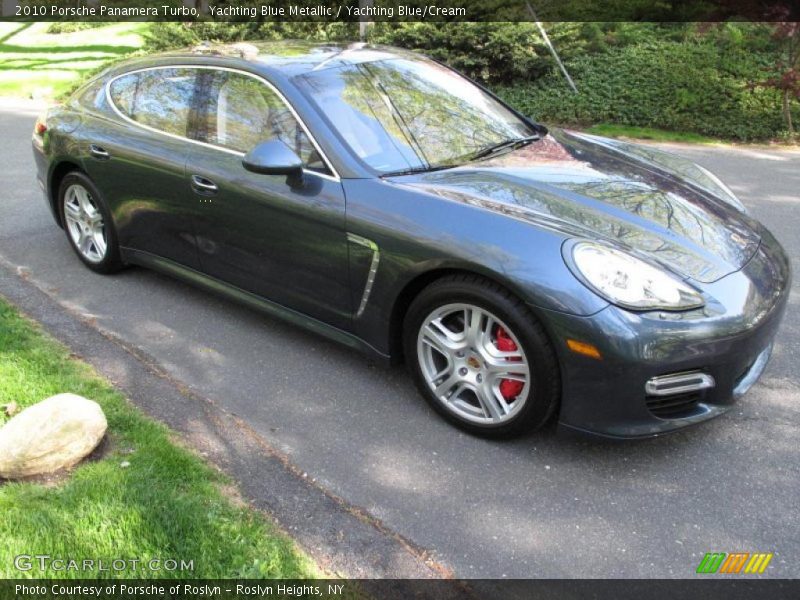 Yachting Blue Metallic / Yachting Blue/Cream 2010 Porsche Panamera Turbo