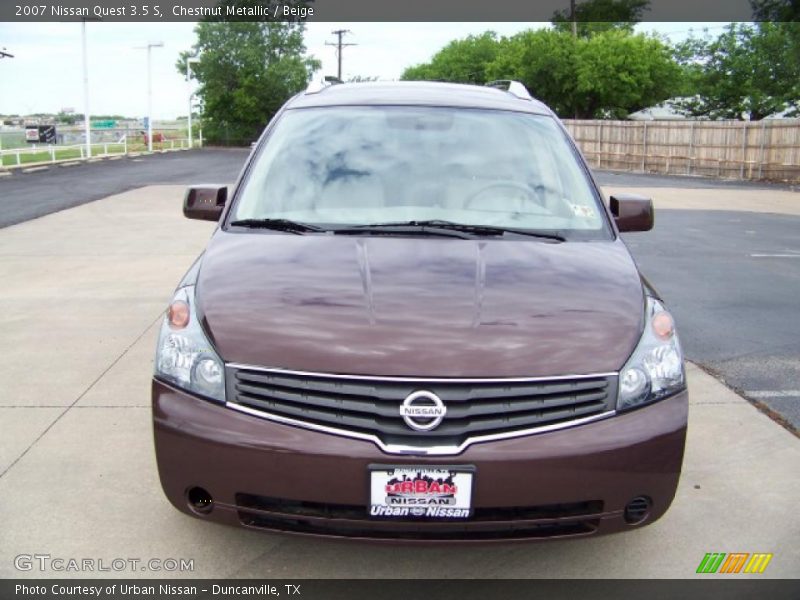 Chestnut Metallic / Beige 2007 Nissan Quest 3.5 S