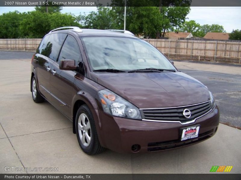 Chestnut Metallic / Beige 2007 Nissan Quest 3.5 S