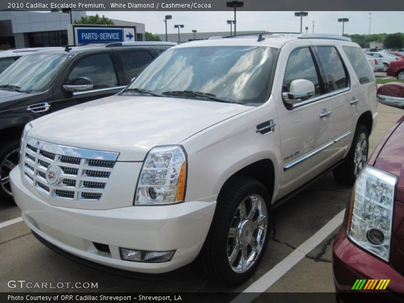 White Diamond / Cashmere/Cocoa 2010 Cadillac Escalade Premium