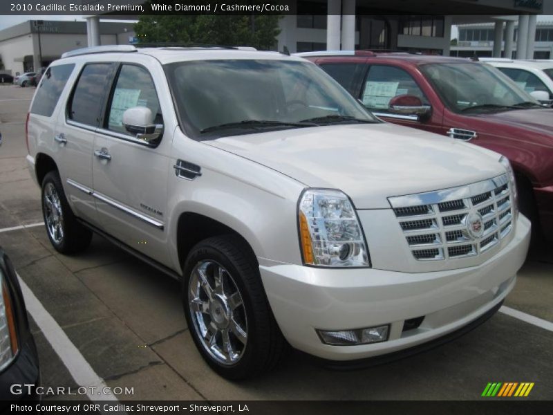White Diamond / Cashmere/Cocoa 2010 Cadillac Escalade Premium