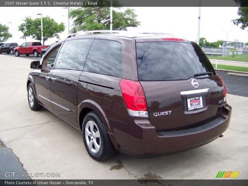 Chestnut Metallic / Beige 2007 Nissan Quest 3.5 S