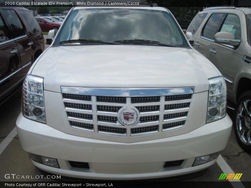 White Diamond / Cashmere/Cocoa 2010 Cadillac Escalade ESV Premium