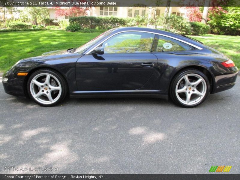 Midnight Blue Metallic / Sand Beige 2007 Porsche 911 Targa 4